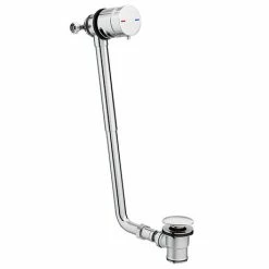 Cruze Bathrooms Cruze Premium Chrome Plated Bath Filler With Click Clack Waste